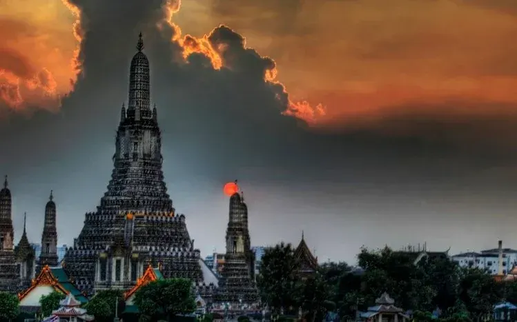Bangkok city imagery at different times of day.
