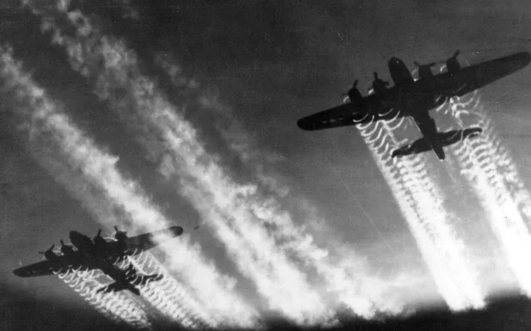 Black-and-white composition with black occupying roughly three quarters of the screen.