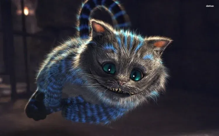 Cheshire Cat wallpapers inspired by the character from Alice in Wonderland.