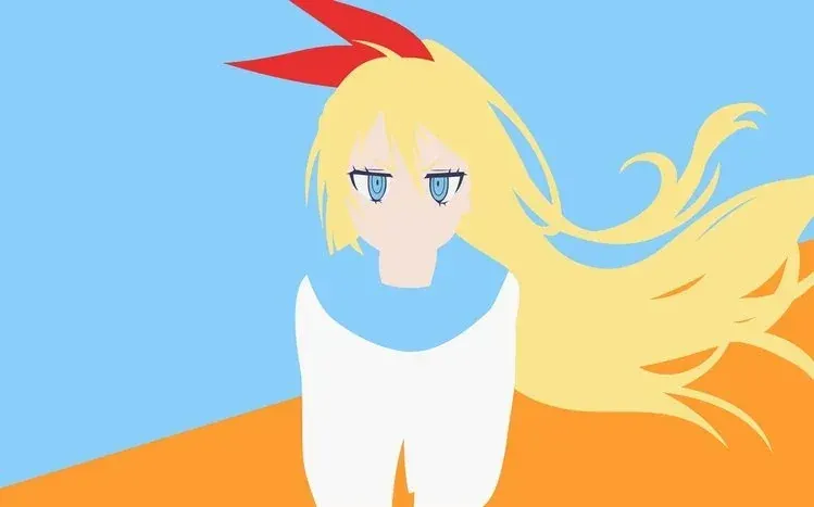 Chitoge Kirisaki from Nisekoi in a character-focused wallpaper collection.
