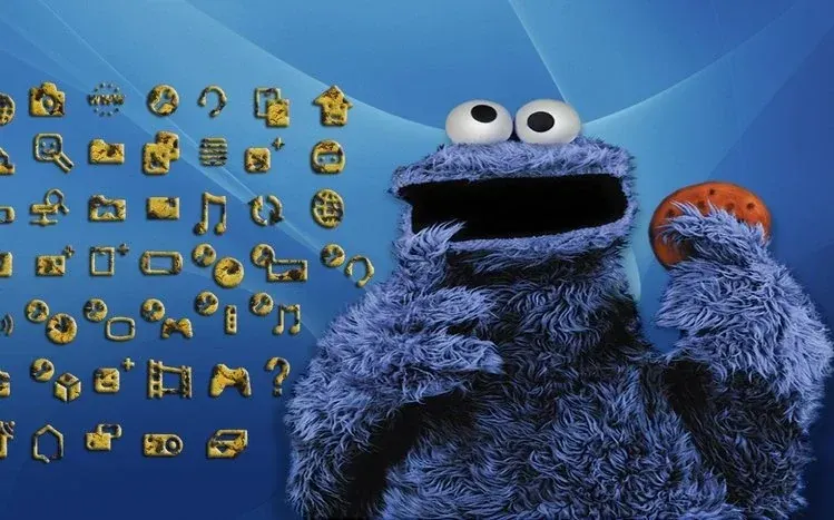 Cookie Monster wallpapers emphasizing his blue color and wild-looking eyes.