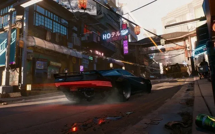 Cyberpunk 2077 wallpapers featuring neon-lit Night City cityscapes and game characters.