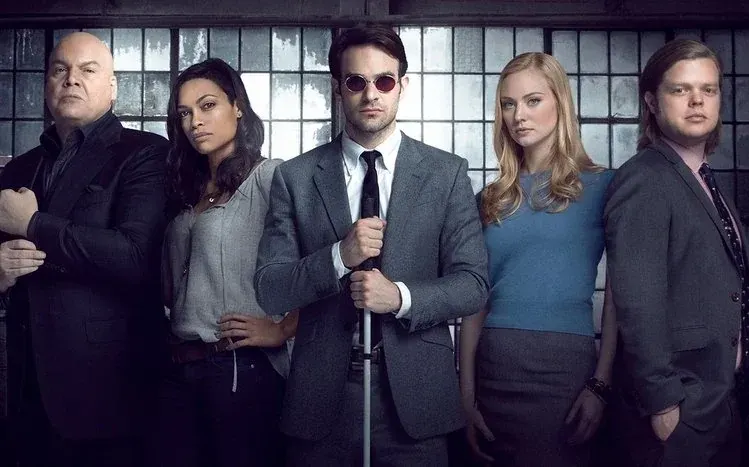 Wallpaper images themed around the Daredevil television series.