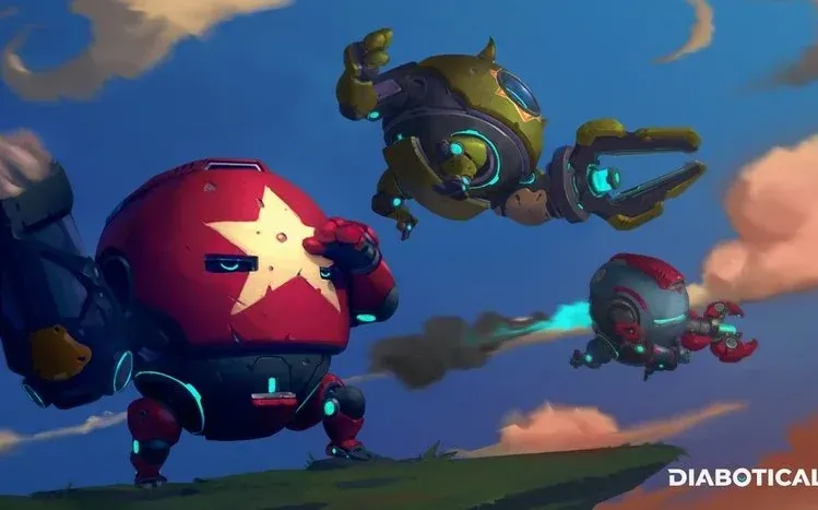 Diabotical wallpaper collection featuring imagery drawn from gameplay.