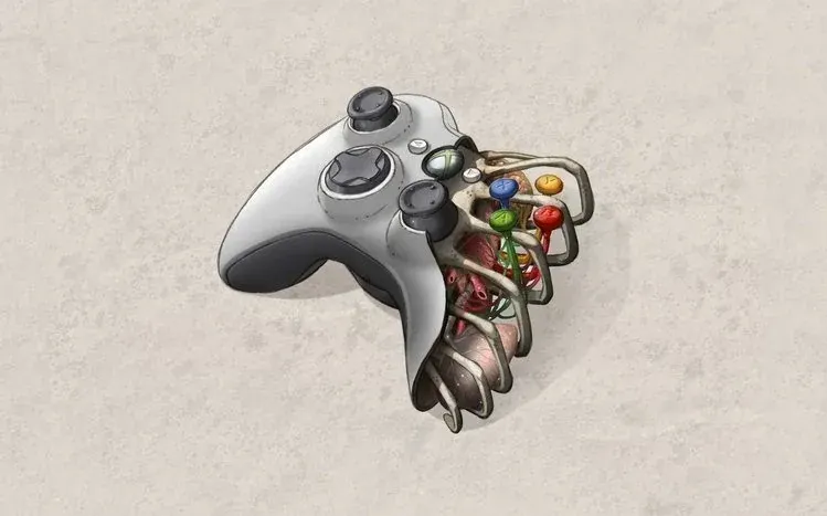 Game controller wallpapers featuring modern and classic controller designs.