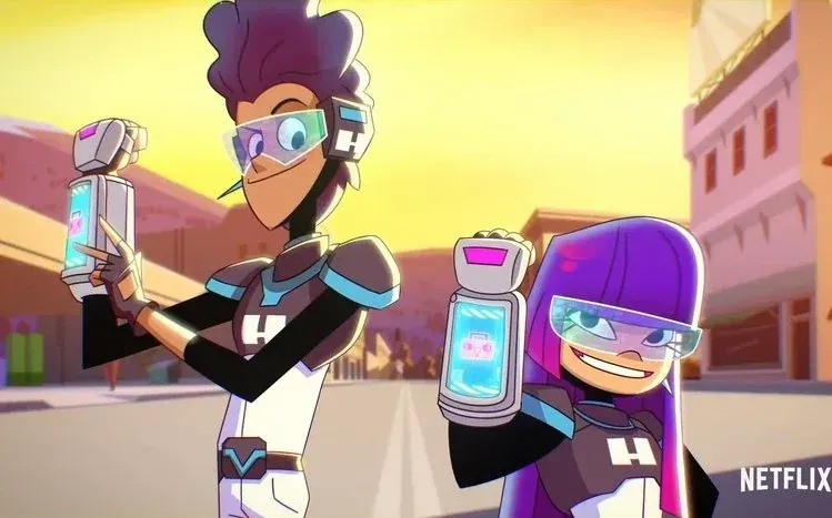 Glitch Techs animated-series wallpaper collection with a video-game crossover theme.
