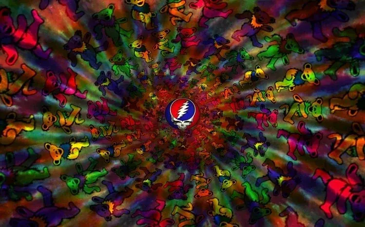 A collection of twelve Grateful Dead-themed wallpapers.