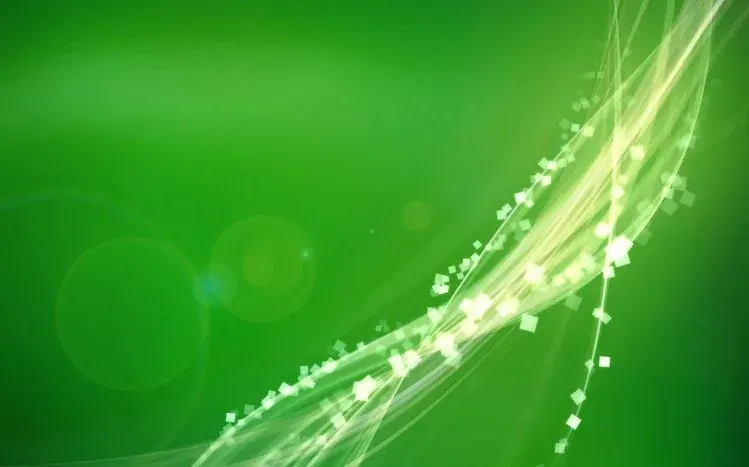 Green imagery with a faded appearance against a black background.