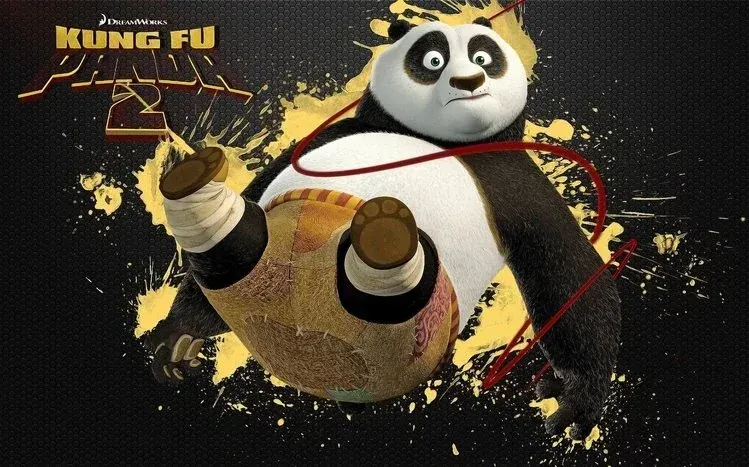 Kung Fu Panda 2 wallpapers featuring Po and other film characters.