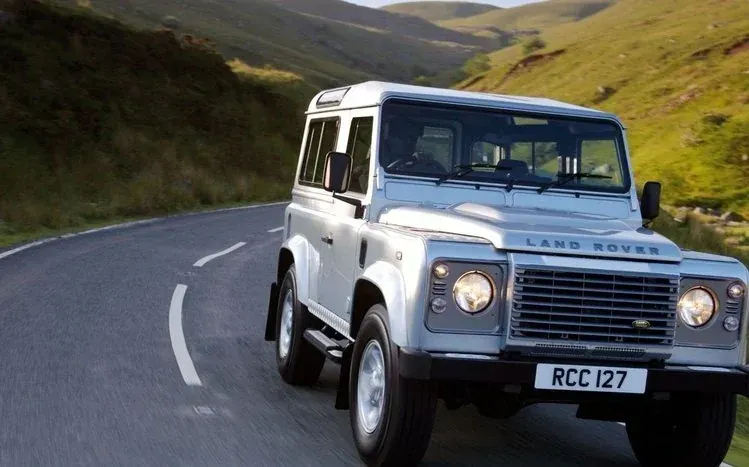 Land Rover Defender wallpapers centered on the boxy British off-road vehicle.