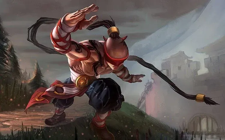 Lee Sin, the blindfolded martial artist from League of Legends.