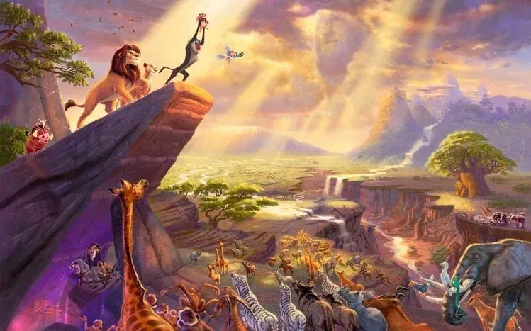 The Lion King wallpaper collection inspired by the animated film.