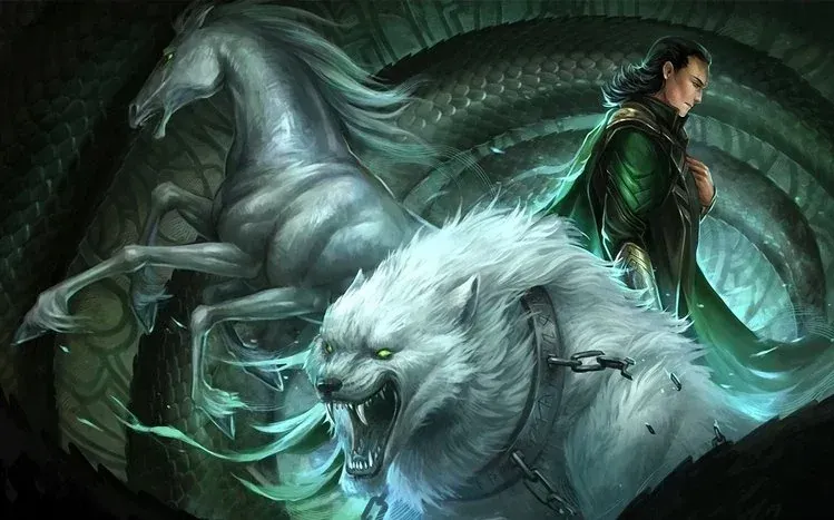 Loki centered against an all-black background.