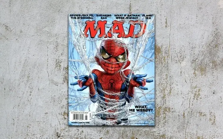 MAD-themed wallpapers connected to the publication’s comic humor and spoofs.