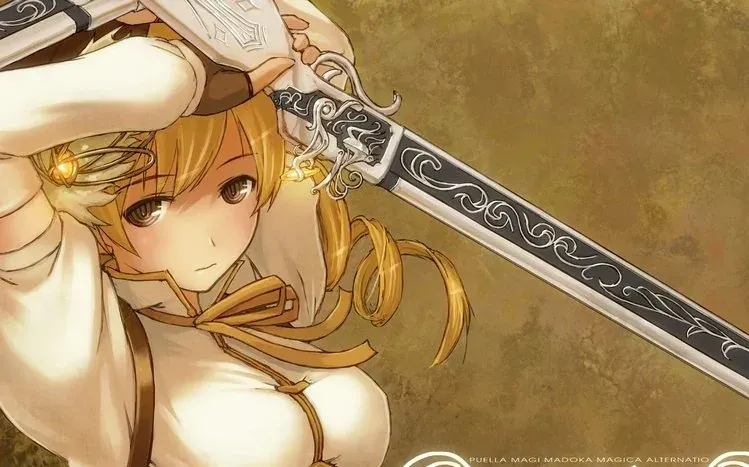 Mami Tomoe wallpapers featuring her curly blonde hair and uniform-like outfit.