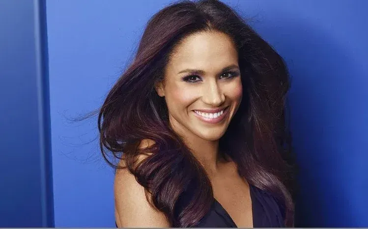 Meghan Markle wallpapers with fashion styling, large visual elements, and varied bright color schemes.