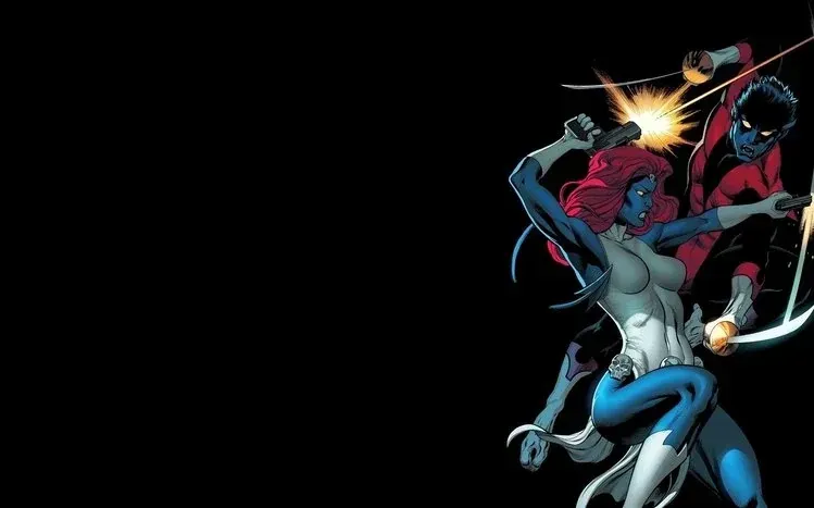 Mystique character-themed comic wallpapers.