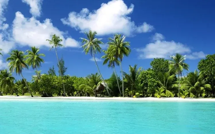 Nature imagery featuring clouds, sky, and blue water.