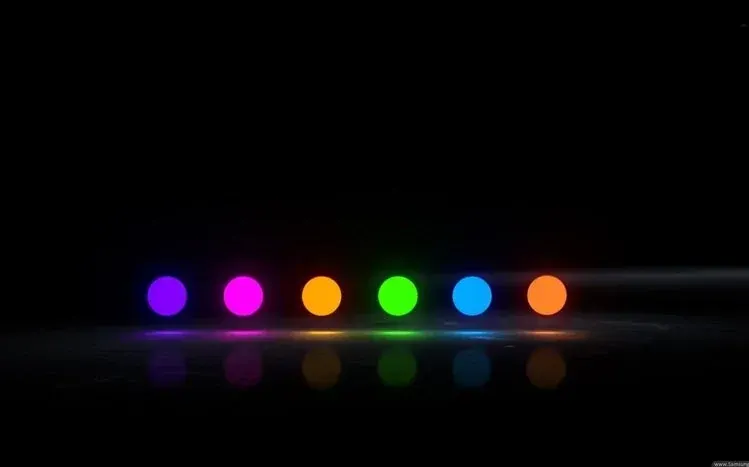 Neon-themed wallpaper collection organized around vivid color.