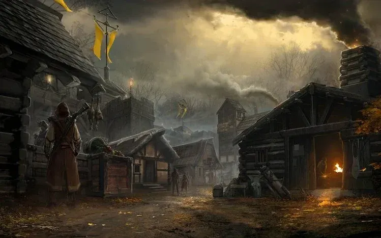 Wallpapers themed around the online role-playing game New World.