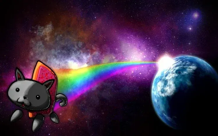 A Nyan Cat wallpaper collection based on the internet video meme.
