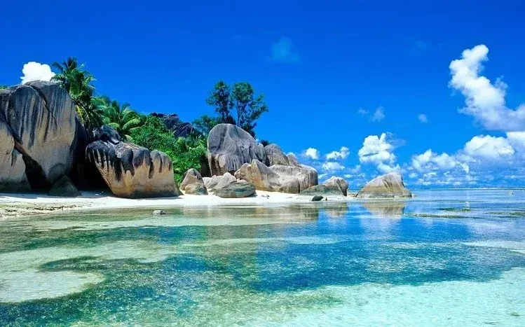 Nature wallpaper collection themed around an imagined paradise getaway.