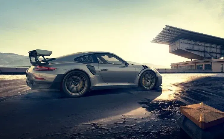 Porsche 911 GT2 RS wallpapers emphasizing aerodynamic exterior design.