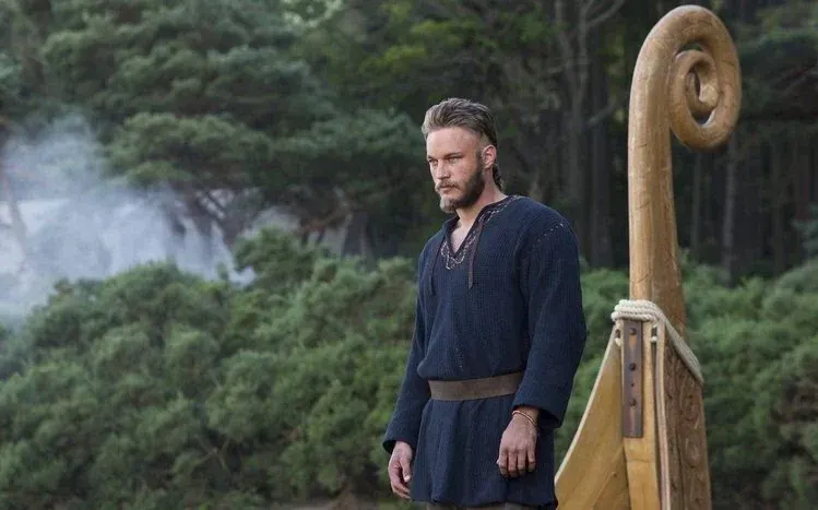 Ragnar Lothbrok character and scene imagery associated with Vikings.