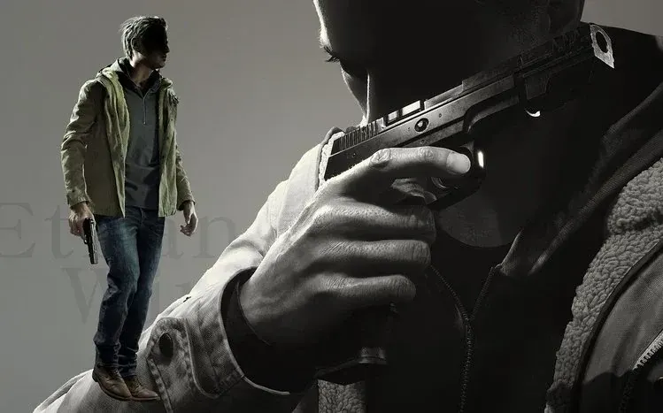 Resident Evil Village characters and eerie survival-horror settings.