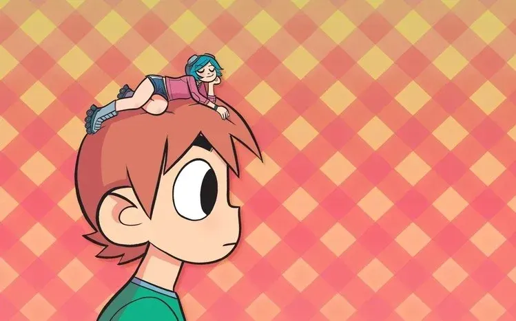 A thirteen-image wallpaper collection themed around Scott Pilgrim.