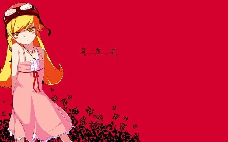 Anime artwork of Shinobu Oshino from Monogatari.