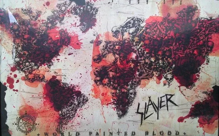Slayer metal-band-themed wallpaper collection.