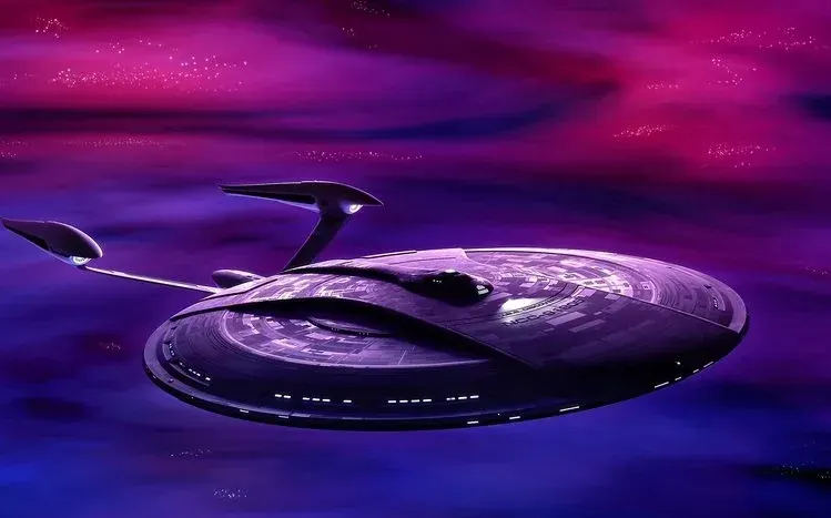 Stars and galaxies in a Star Trek: Discovery-themed wallpaper collection.