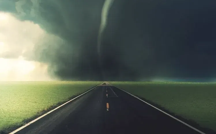 Twelve tornado-themed nature wallpapers.