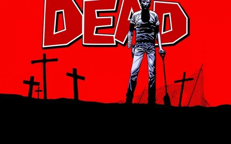 Wallpaper collection centered on The Walking Dead comics.