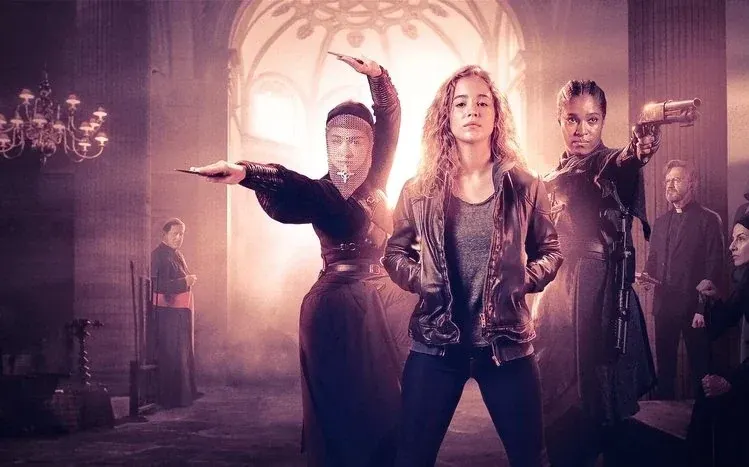 Warrior Nun wallpapers featuring Ava and her crew from the television series.