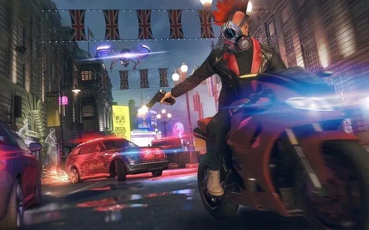 Watch Dogs: Legion game imagery associated with its fictional London setting.