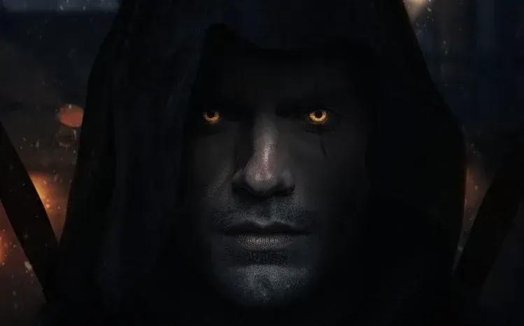 The Witcher television wallpapers showing Henry Cavill in action.