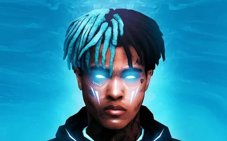 XXXTentacion imagery in a rapper-focused memorial wallpaper collection.