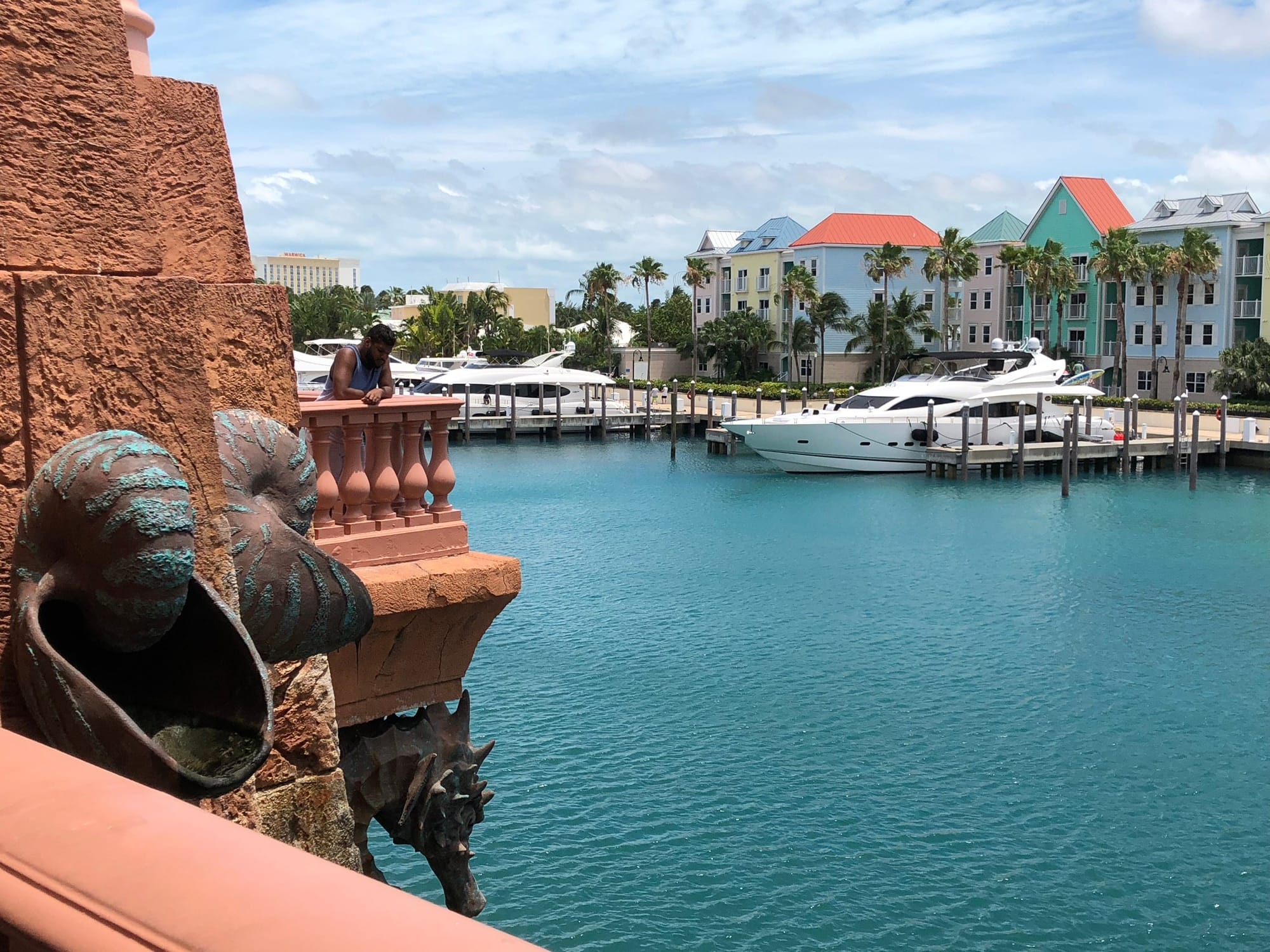A view looking out from Atlantis Paradise Island Bahamas resort