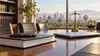 A legal brief and pen on a modern California law-office conference table.