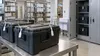 Sealed generic ballot transfer cases and an unbranded secure cabinet in a modern election records room