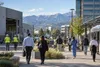 Workers arrive at a mixed office and industrial district along Colorado's Front Range.