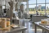 Modern grain and food research laboratory with pilot milling equipment and crop samples