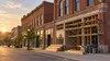 Representative editorial image of a historic Kansas downtown storefront undergoing renovation.