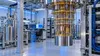 Conceptual unbranded quantum-computing apparatus inside a modern Maryland research laboratory