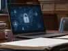 Photorealistic editorial crop of a laptop and work materials in a quiet learning and planning environment.