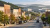 Illustrative view of a Tennessee town’s main street leading toward a light-industrial employment district.