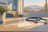 AI-generated illustration of a generic clinic desk with a stethoscope, bandage and blank appointment card; not a real facility or event.