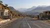 A closed border checkpoint on a mountain road in the Horn of Africa